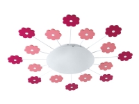 EGLO VIKI 1 LOFT LYSERØDE BLOMSTER