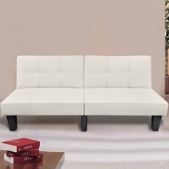 vidaXL sovesofa justerbar beige