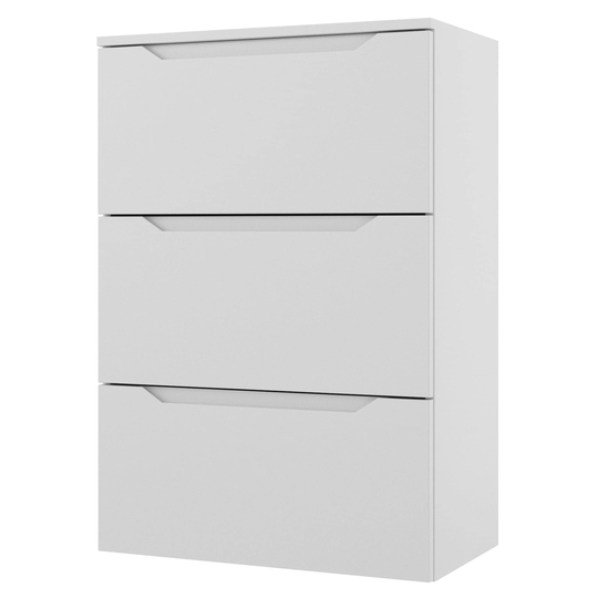 Linn Bad Emma Smal Sideskap (Kommode) Hvit Matt / 60cm 3 Skuffer