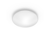 Shan plafond 10W Hvid plast, indbygget bevægelsessensor, integreret LED, Ø 25 cm, varm hvid. Integrated LED