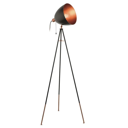 Eglo Chester Gulvlampe, Sort/kobber
