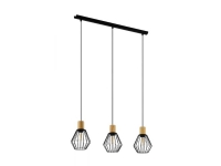 EGLO PALMORLA LANGBORD 3XE27 L760 SORT/EG