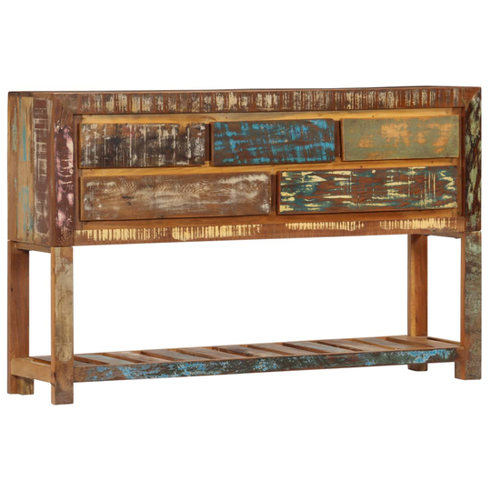 vidaXL skænk 120x30x75 cm massivt genbrugstræ