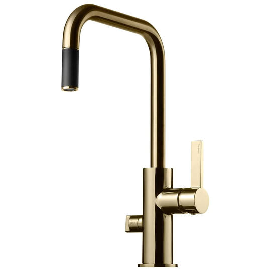 Tapwell Arm887 Kjøkkenarmatur Uttrekk+Avstengning Honey Gold