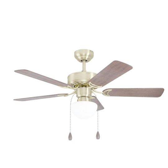 Cadiz ceiling fan (Antik messing)