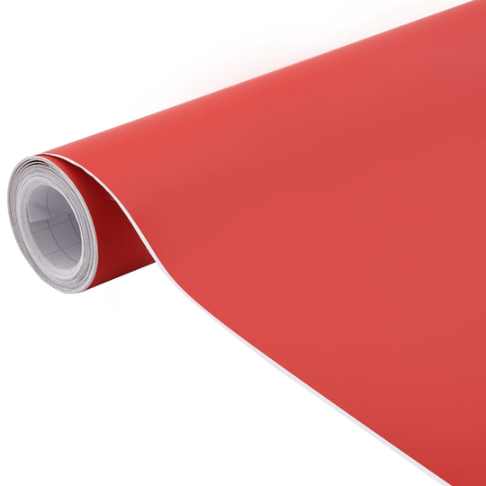 vidaXL bilfolier 2 stk. 100x150 cm + 50x150 cm mat rød