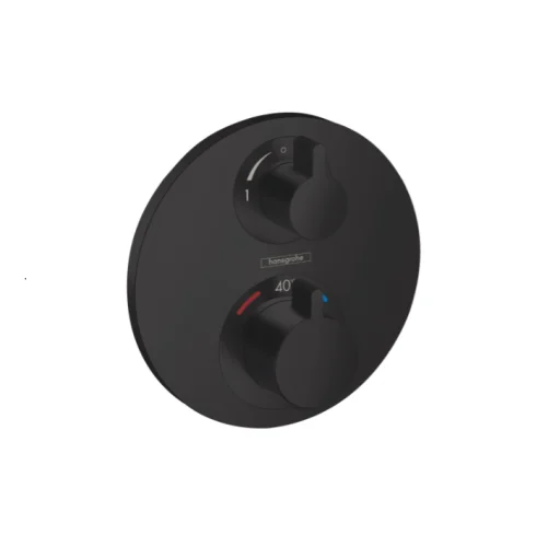 Hansgrohe Ecostat S dusjbatteri t/innbygging m/omskifter, matt sort