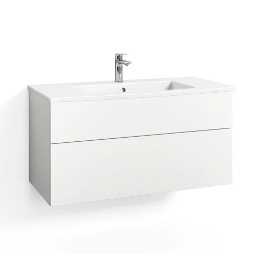 Svedbergs Forma servantskap 100x45 cm, skuffer, hvit