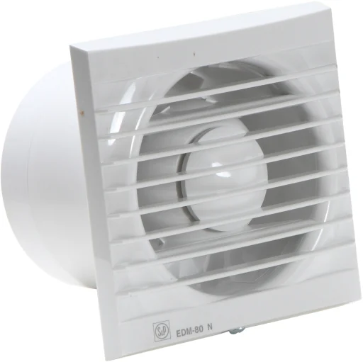 Thermex EDM 80 baderomsvifte med timer, 230V, hvit