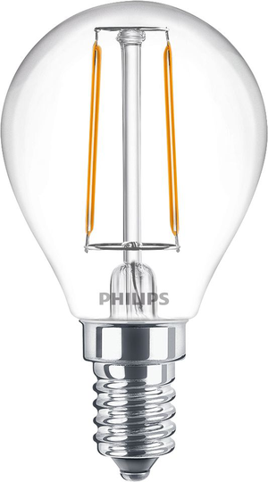 E14 2W LED Filament Globe warm white