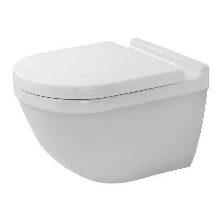 Duravit Starck 3 vegghengende toalett med HygieneGlaze, skjult montering, rimless, hvit