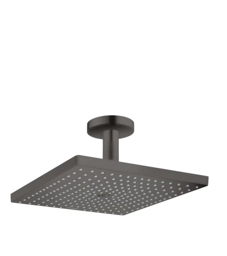 Hansgrohe Raindance E 1jet hodedusj med takfeste 100 mm, børstet sort krom