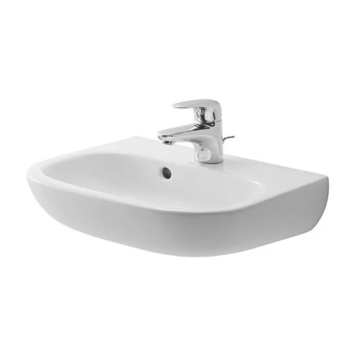Duravit D-Code Servant m/Tapphull & Overløp - 45x34 cm