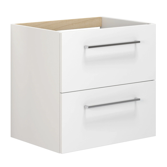 Dansani Mido+ Servantskap 2 Skuffer B60-120xd44cm Uten Servant Hvit Høyglans / 60cm