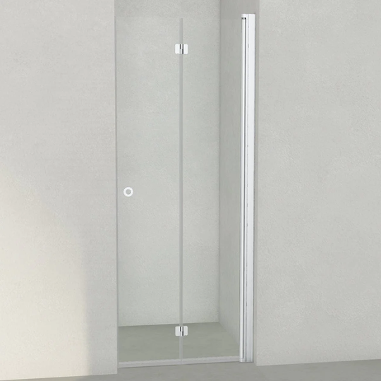 INR Iconic Nordic Rooms Dusjnisje Linc 2 Flex - Klart Glass Matt Aluminium / 80cm Høyre Hengslet