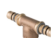 Mepla RG T-styk indv. ø75x1x75 - Geberit Mepla T-stykke m/indv. gevind: d=75mm, Rp=1, d1=75mm