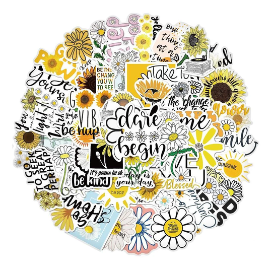 Pakke med Klistermærker - Inspirational Flowers