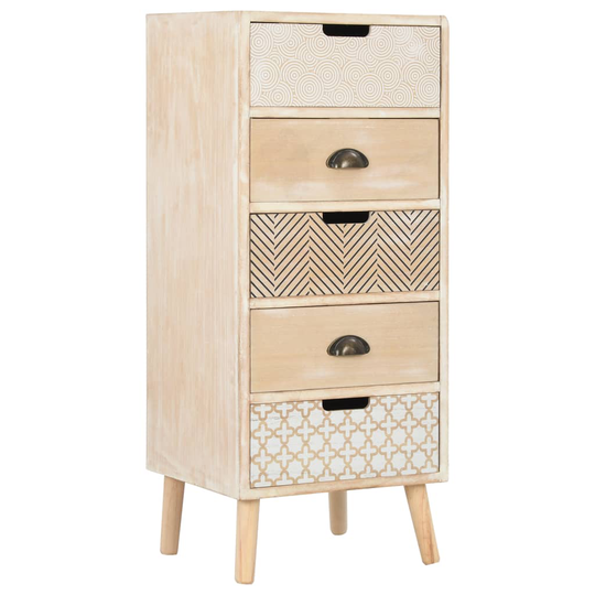 vidaXL kommode med 5 skuffer 40 x 35 x 95,5 cm