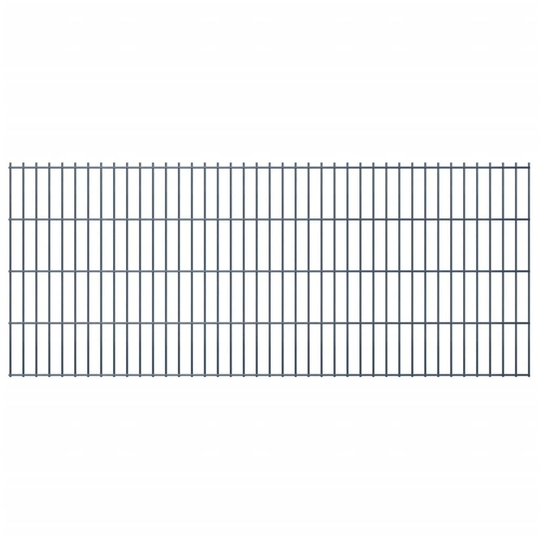 vidaXL havehegnspaneler 2D 2,008x0,83 m 28 m (total længde) grå