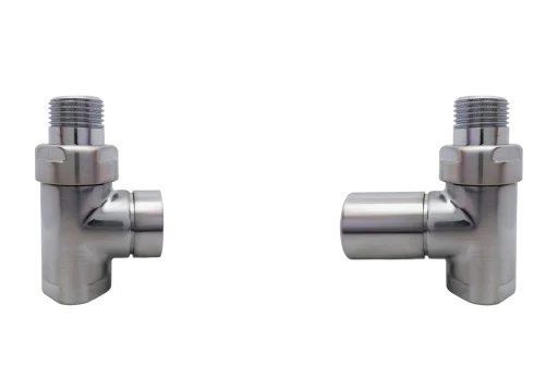 Kriss Cylinder Ventilsett rettløpende, Børstet Krom