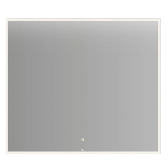 Linn Bad Vange Speil med Lyramme og Farget Kant Svart Matt / 80cm