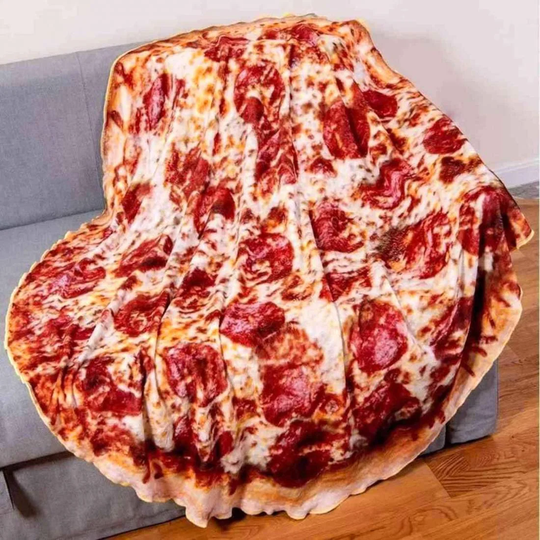 Rundt tæppe, pizza - 200 cm
