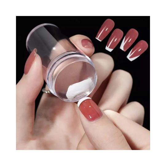Gennemsigtigt neglestempel til manicure