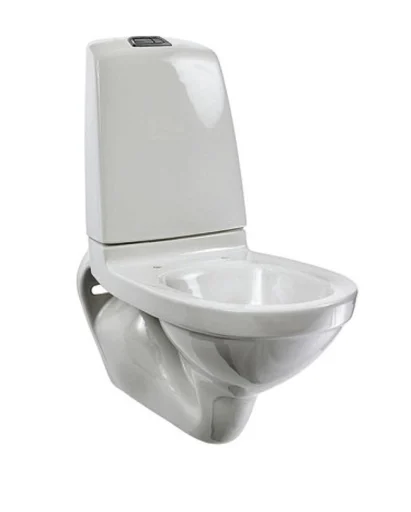 Gustavsberg Nautic 1522L vegghengt toalett m/hygienic flush & ceramicplus, hvit