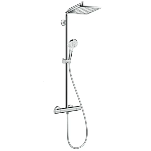 Hansgrohe Crometta E 240 1jet Komplett Dusjsystem m/Termostat & EcoSmart, Krom