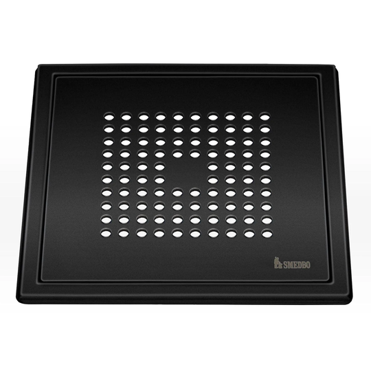 Smedbo 502 Slukrist Kvadrat Svart Matt