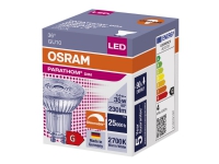 OSRAM PARATHOM PAR16 - LED-spot lyspære - form: PAR51 - GU10 - 3.7 W (tilsvarende 35 W) - klasse G - varmt hvidt lys - 2700 K