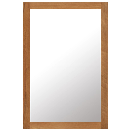 vidaXL spejl 60 x 90 cm massivt egetræ