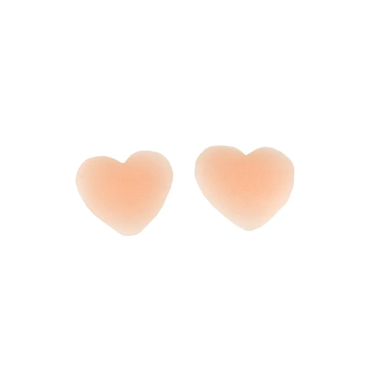 Hjerteformede nipple covers - Beige