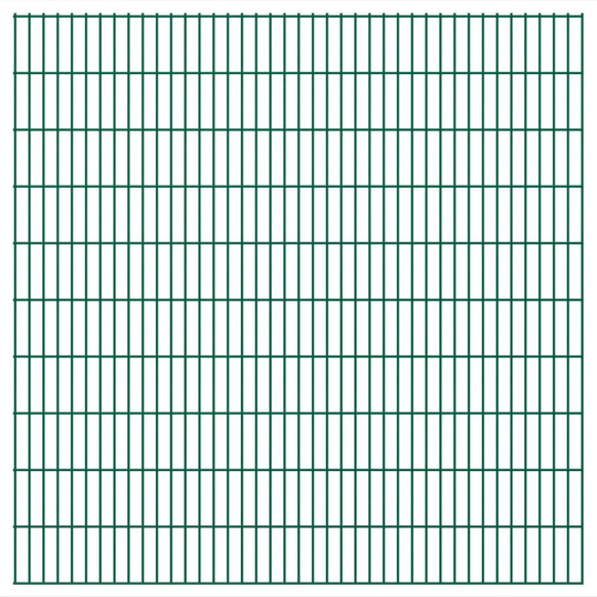 vidaXL havehegnspaneler 2D 2,008x2,03 m 44 m (total længde) grøn