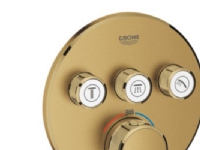 Grohe GRT SmartControl brus - Forplade, Term med 3 ventiler, børstet cool sunrise 29121GN0