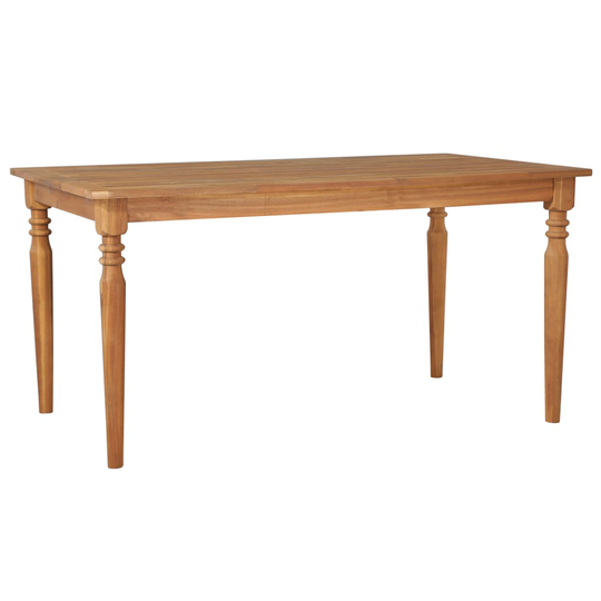 vidaXL spisebord 150 x 90 x 75 cm massivt akacietræ