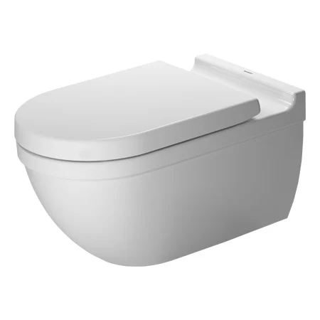 Duravit Starck 3 vegghengende toalett med HygieneGlaze, skjult montering, lang, hvit