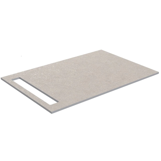 Korsbakken Benkeplate HPL med Håndkleholder Sand / 1 Side 90cm