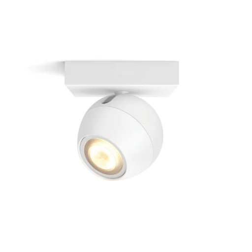 Philips Hue Buckram spotlampe inkl. lysdimmer, enkelt, hvit