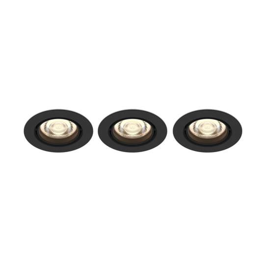 6W Spot Impala Black X3