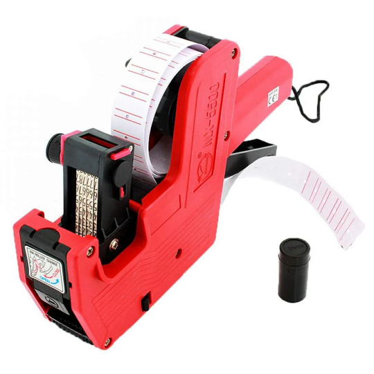 Etiketdispenser - 300 røde etiketter