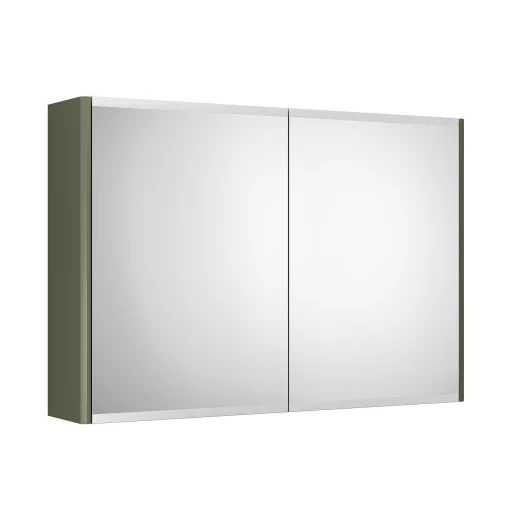 Gustavsberg Graphic speilskap, bredde 80 cm, grønn