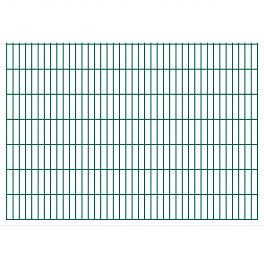 vidaXL havehegnspaneler 2D 2,008x1,43 m 24 m (total længde) grøn