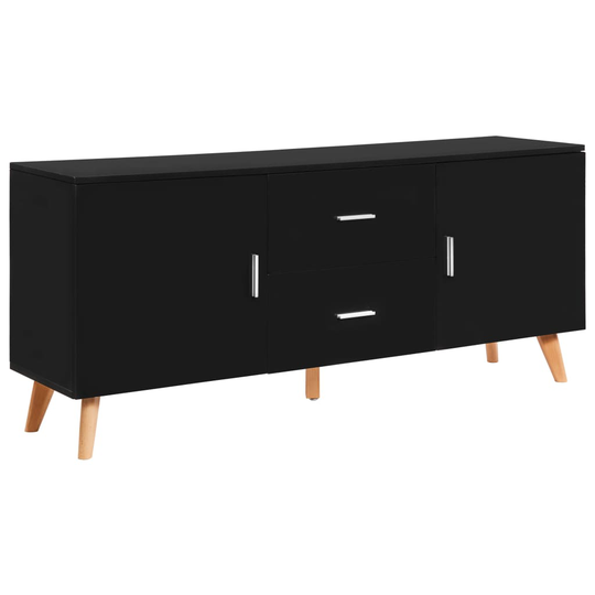 vidaXL skænk 160 x 40 x 70 cm MDF sort