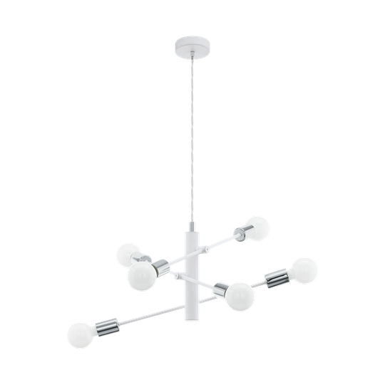 Gradoli 6 ceiling light (hvid)