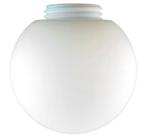 Glasskuppel Glob Ø180 mm, H170 mm, gjenger 84,5 mm, matt opal
