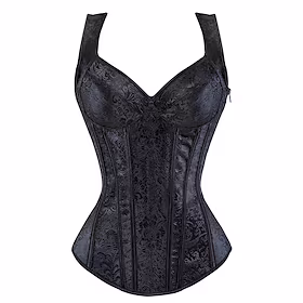 Cosplay Retro / vintage Rokoko Punk og gotisk Victoriansk Overbustkorsett Alle årstider Korsett Maskerade Dame Voksne Midjekontroll Dytt opp Jacquard Kostume Å