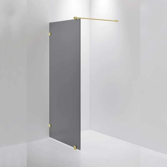 INR Iconic Nordic Rooms Dusjvegg ARC 20 Måltilpasset Messing / Dark Frostet Glass