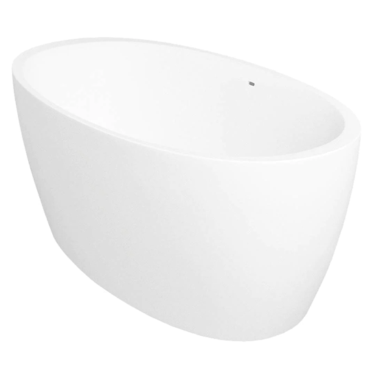 Sanipro Enzo Frittstående Badekar 179 - Solid Surface Hvit Matt / 179cm