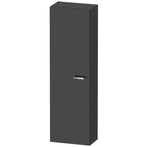Duravit XBase høyskap, 132 cm, matt grafitt